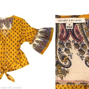 Crescent & Willough | Gorgeous patterned blouse